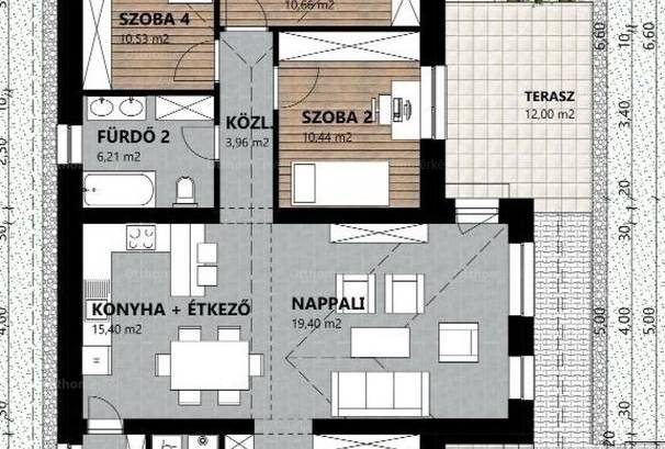 Győrsági új építésű családi ház eladó, 105 négyzetméteres, 5 szobás