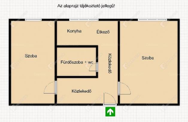 Szegedi eladó lakás, 2 szobás, 47 négyzetméteres