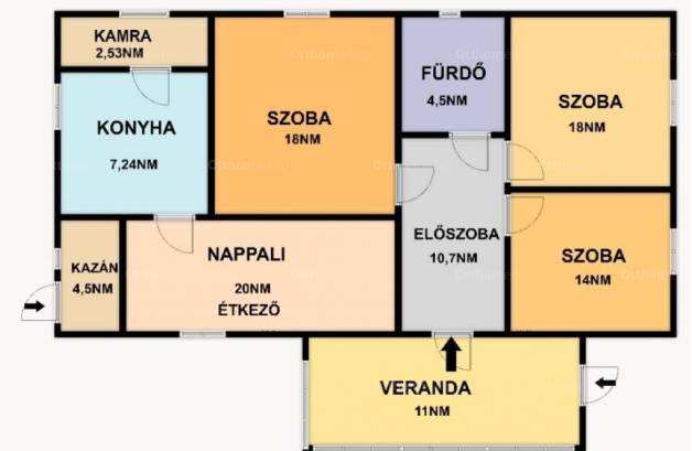 Budapest eladó családi ház Bélatelepen a Frangepán utcában, 103 négyzetméteres