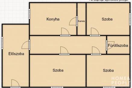 Orosházai eladó családi ház, 3 szobás, 90 négyzetméteres