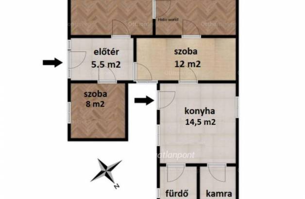 Családi ház eladó Győrújfalu, 91 négyzetméteres