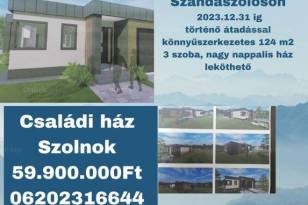Szolnoki új építésű családi ház eladó, 124 négyzetméteres, 3 szobás