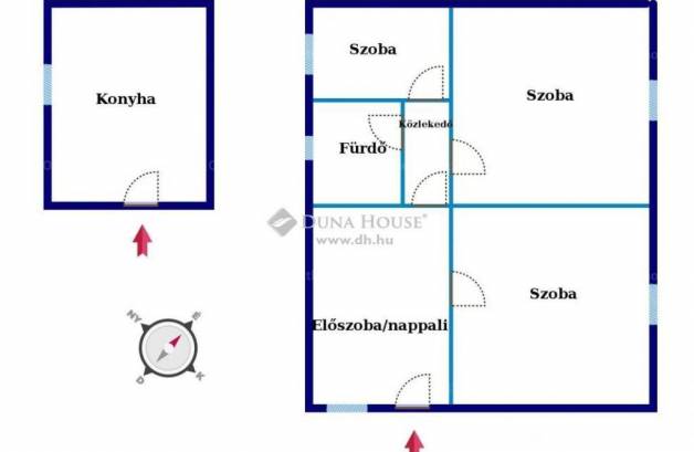Városföldi családi ház eladó, 70 négyzetméteres, 3 szobás
