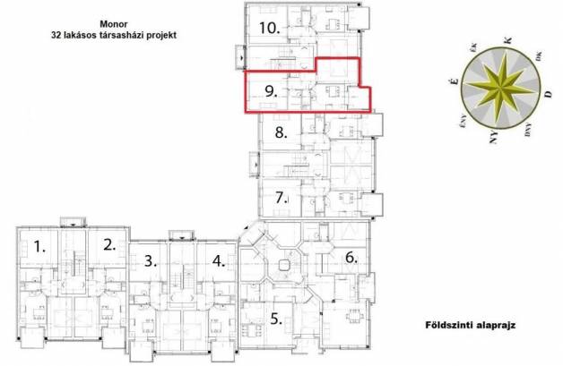 Eladó lakás Monor, 2 szobás, új építésű