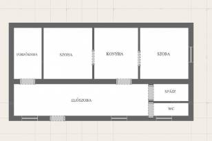 Kupai családi ház eladó, 66 négyzetméteres, 2 szobás