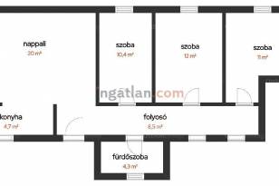 Akasztói eladó családi ház, 3+1 szobás, 71 négyzetméteres