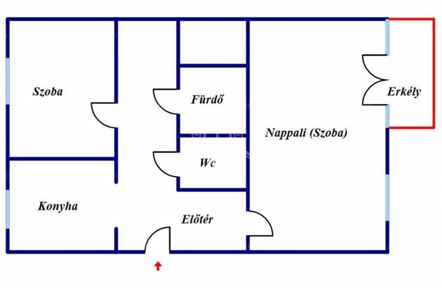 Székesfehérvári lakás kiadó, 54 négyzetméteres, 1+1 szobás