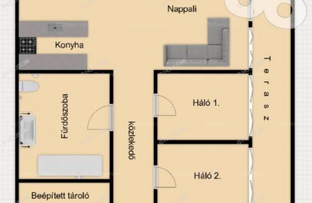 Balatonföldvári eladó lakás, 3 szobás, 91 négyzetméteres