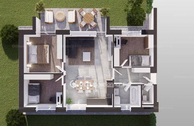 Új Építésű eladó lakás, Budapest, Nagytétényen, 82 négyzetméteres