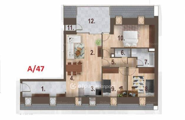 Budapest új építésű lakás eladó, Újpest, József Attila utca, 95 négyzetméteres