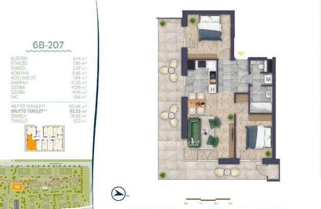 Budapest új építésű lakás eladó, Óbudán, 1+2 szobás