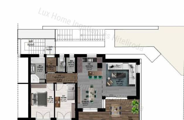 Eladó lakás Balatonfűzfő, 1+2 szobás, új építésű