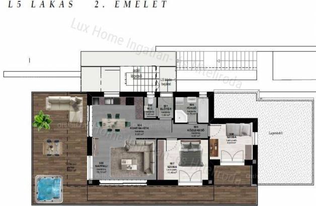Eladó lakás Balatonfűzfő, 1+2 szobás, új építésű