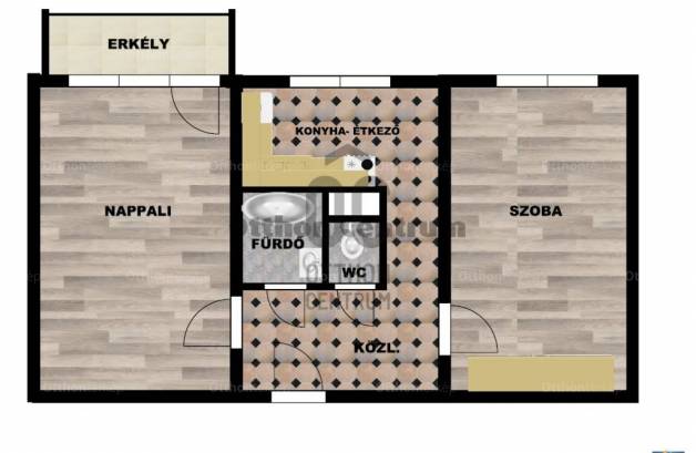 Kiadó lakás Székesfehérvár a Gáz utcában, 2 szobás