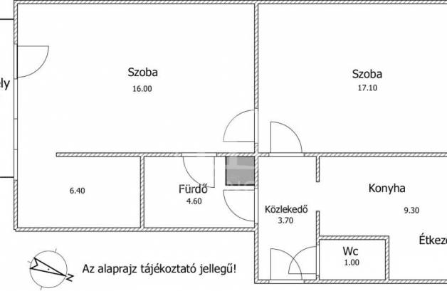 Balatonfűzfői eladó lakás, 2 szobás, 58 négyzetméteres