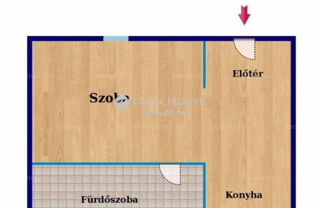 Mosonmagyaróvári lakás eladó, 30 négyzetméteres, 1 szobás