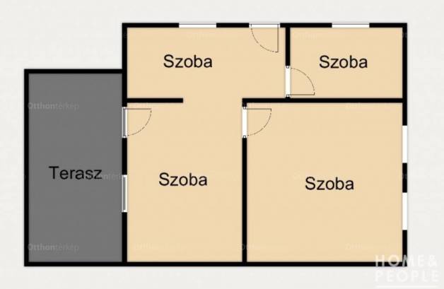 Maroslelei eladó családi ház, 2 szobás, 62 négyzetméteres