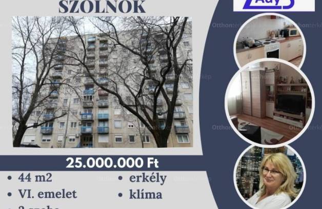 Szolnoki eladó lakás, 2 szobás, 44 négyzetméteres
