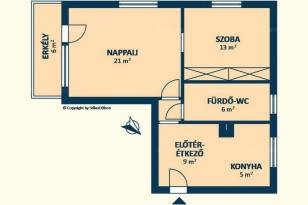 Kiadó lakás, Budapest, Mártonhegyen, 55 négyzetméteres