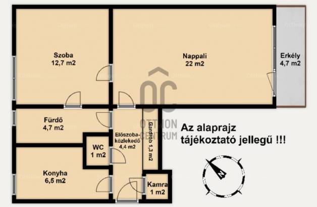 Eladó lakás, Budapest, Alsórákoson, 53 négyzetméteres