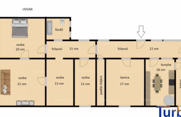 Gyomaendrődi eladó családi ház, 4 szobás, 150 négyzetméteres
