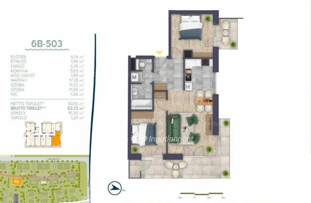 Eladó 1+2 szobás új építésű lakás, Óbudán, Budapest
