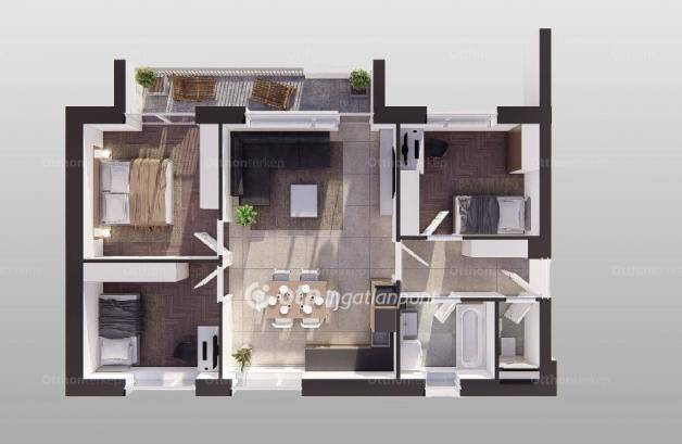 Eladó 3+1 szobás új építésű lakás, Budafokon, Budapest