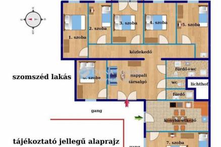 Budapest eladó lakás Palotanegyedben, 130 négyzetméteres