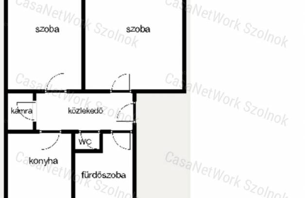 Szolnoki eladó lakás, 2 szobás, 51 négyzetméteres