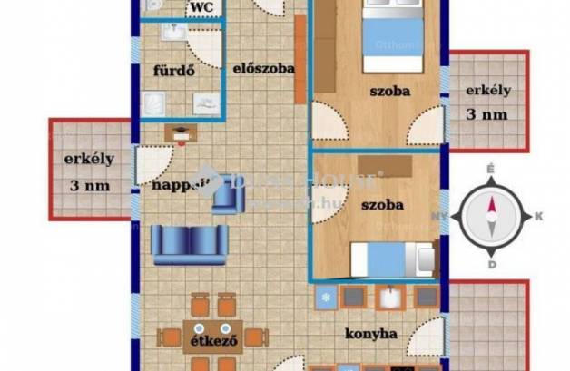 Eladó lakás Zirc, 3 szobás