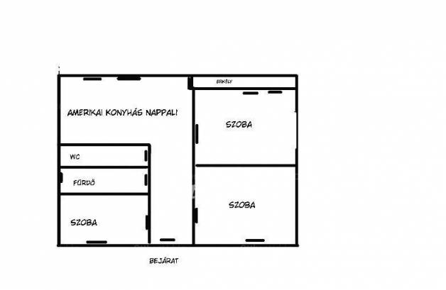 Hatvani lakás eladó, 60 négyzetméteres, 2+2 szobás