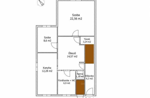 Lábatlani ikerház eladó, 135 négyzetméteres, 3+1 szobás