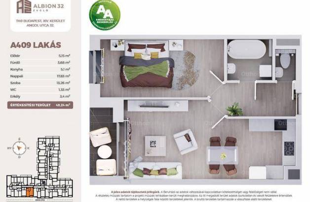 Budapest 2 szobás új építésű lakás eladó, Kiszuglón