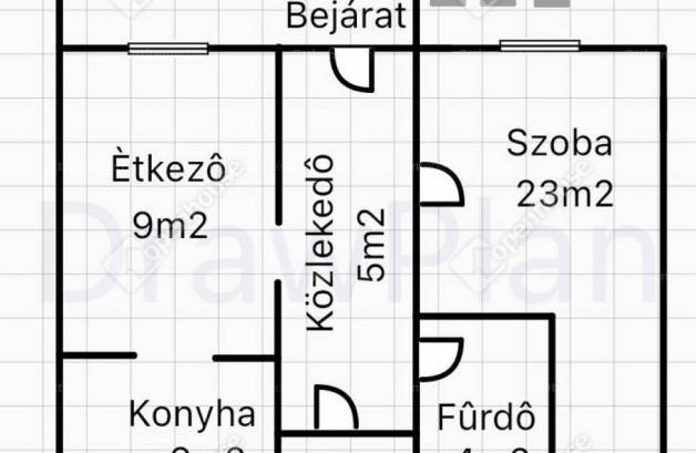 Nagykanizsai eladó lakás, 1 szobás, 49 négyzetméteres