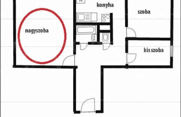 Miskolci kiadó lakás, 3 szobás, 63 négyzetméteres
