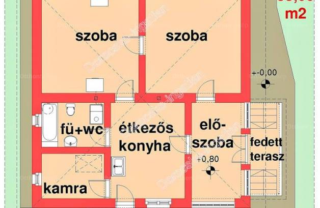 Eladó, Konyár, 2 szobás