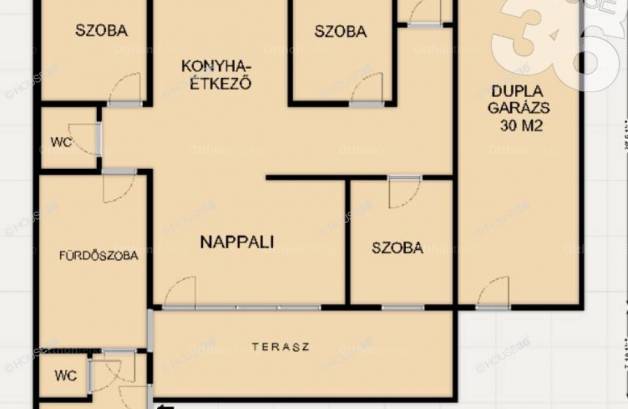 Kecskeméti eladó családi ház, 4 szobás, 130 négyzetméteres