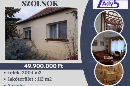 Szolnoki eladó családi ház, 3 szobás