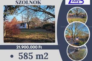 Szolnoki telek eladó, 585 négyzetméteres