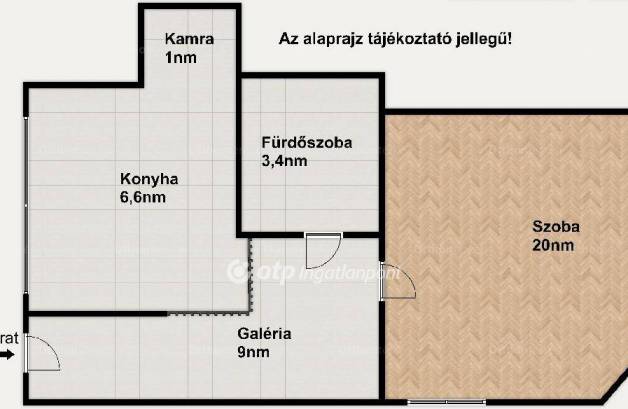 Budapest lakás eladó, Pacsirtatelepen, 1 szobás