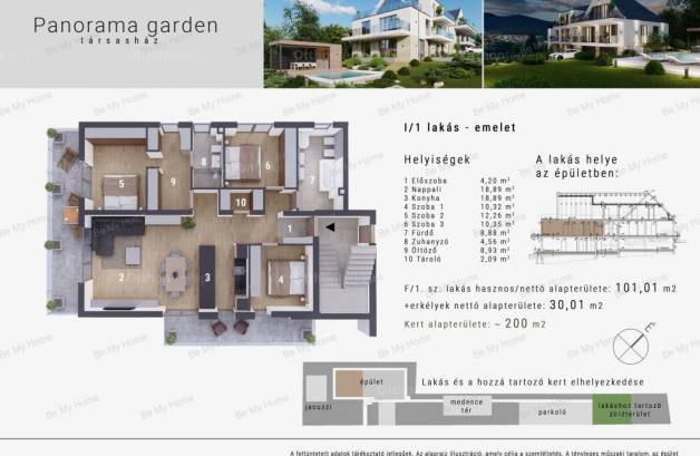 Új Építésű eladó lakás, Budapest, Aranyhegyen, 101 négyzetméteres