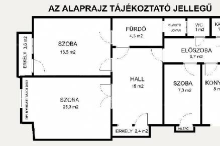 Budapesti lakás eladó, Törökvészen, Hidász utca, 2+1 szobás