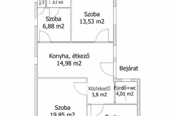 Szanyi családi ház eladó a Béke utcában, 85 négyzetméteres