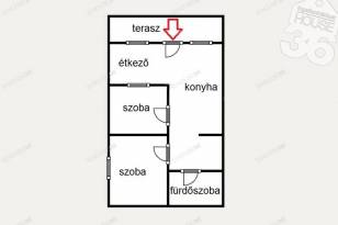 Kecskeméti házrész eladó, 68 négyzetméteres, 2 szobás