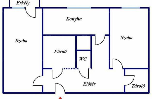 Miskolci eladó lakás, 2 szobás, 55 négyzetméteres