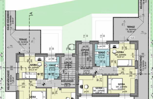 Diósdi új építésű ikerház eladó, 148 négyzetméteres, 4+1 szobás