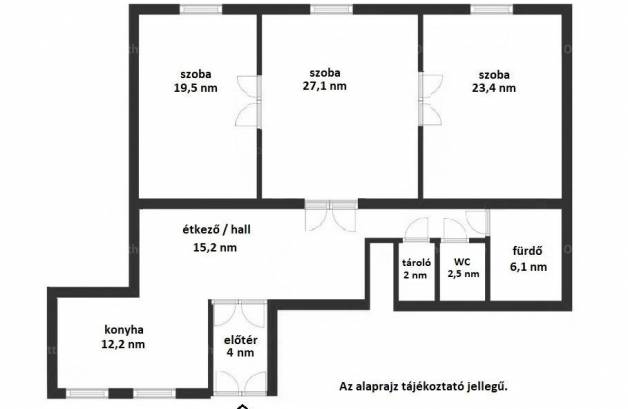 Budapesti lakás eladó, Országút, 3 szobás
