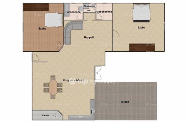 Téglási családi ház eladó, 124 négyzetméteres, 2 szobás
