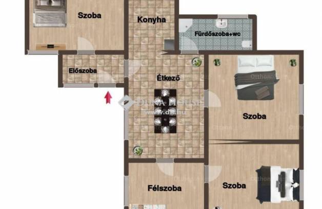 Mogyorósbányai családi ház eladó, 107 négyzetméteres, 4 szobás