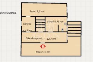 Vácrátóti eladó családi ház, 2+3 szobás, 82 négyzetméteres
